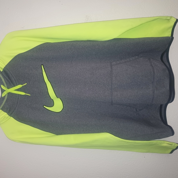 Nike Gray and Neon Green Women's Sweater Xl - Picture 1 of 3